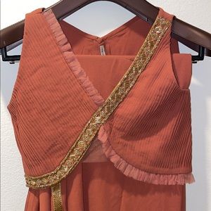 Dark mauve / brown lehenga set